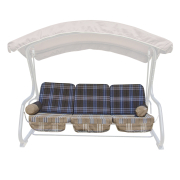 Сиденье на садовые качели Кристина шотландия коричневая клетка Vitan