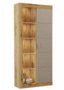 Вітрина висока 2Д Палермо шиншила сіра Сокме