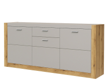 Комод 3Д1Ш Палермо шиншила сіра Сокме