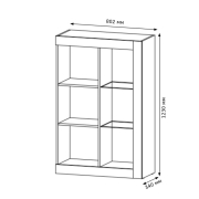 Вітрина низька 2Д Палермо шиншила сіра Сокме