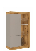 Вітрина низька 2Д Палермо шиншила сіра Сокме