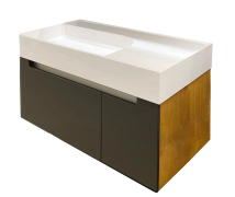 Тумба для ванної з умивальником підвісна Edge Fancy Marble