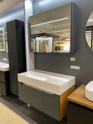 Тумба для ванної з умивальником підвісна Edge Fancy Marble