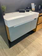 Тумба для ванної з умивальником підвісна Edge Fancy Marble