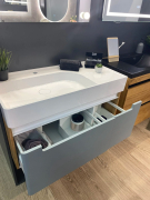 Тумба для ванної з умивальником підвісна Edge Fancy Marble