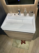 Тумба для ванної з умивальником підвісна Palma 70-2 горіх барселона Fancy Marble