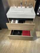 Тумба для ванної з умивальником підвісна Palma 70-2 горіх барселона Fancy Marble