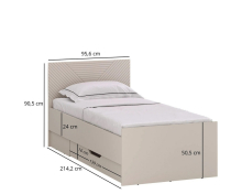 Ліжко 1S/90 Evo Mebel Bos