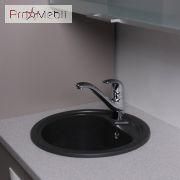 Кухонная мойка Nevada светло-черная Fancy Marble