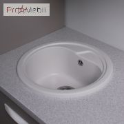Кухонная мойка Nevada белая Fancy Marble