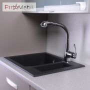 Кухонна мийка Arizona світло-чорна Fancy Marble