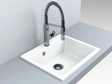 Кухонна мийка Oregon біла Fancy Marble