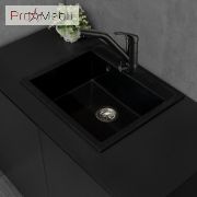 Кухонна мийка Oregon світло-чорна Fancy Marble