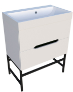 Тумба для ванной с умывальником подвесная Stella 70 Stiven Fancy Marble