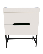 Тумба для ванной с умывальником подвесная Stella 70 Stiven Fancy Marble