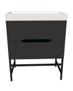 Тумба для ванной с умывальником подвесная Stella 70 Stiven Fancy Marble