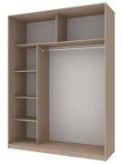 Шафа-купе Сіті 24 180/60 дуб сонома 2 ДСП Doros