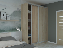 Шафа-купе Сіті 24 180/60 дуб сонома 2 ДСП Doros