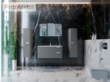 Тумба для ванної з умивальником Vlt-100 сіра Velluto Botticelli
