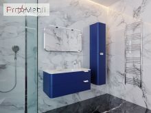 Тумба для ванної з умивальником Vlt-100 синя Velluto Botticelli