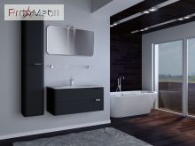 Пенал в ванну кімнату VltP-190 чорний Velluto Botticelli
