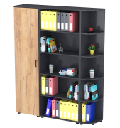 Комплект шаф Open Office №4 антрацит Loft Design