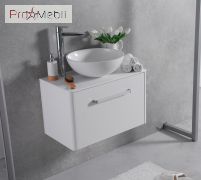 Тумба для ванної з умивальником підвісна Fiji 80 Mona Fancy Marble