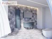 Пенал в ванну кімнату VnP-170 індиго синій Vanessa Botticelli