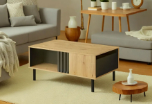 Стіл журнальний Тео дуб артізан Світ Меблів