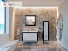 Дзеркало у ванну кімнату TсM-80 чорне Ticino Ювента