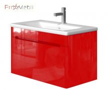 Тумба для ванної з умивальником Tv-80 червона Tivoli Ювента