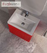 Тумба для ванной с умывальником Tv-100 красная Tivoli Ювента