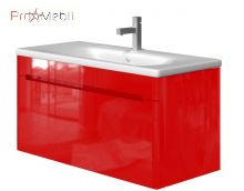 Тумба для ванної з умивальником Tv-100 червона Tivoli Ювента
