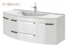 Тумба для ванной с умывальником Vn-120 белая Vanessa Botticelli