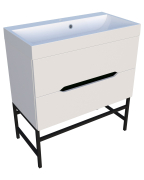 Тумба для ванної з умивальником підвісна Stella 80 Stiven Fancy Marble