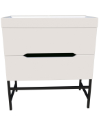 Тумба для ванної з умивальником підвісна Stella 80 Stiven Fancy Marble