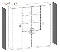 Боковины к шкафам, пеналам, стеллажам 23-112-h2000 кабинет Morion Салита