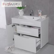 Тумба для ванної з умивальником підвісна Bermuda-2 Edison 900C Fancy Marble
