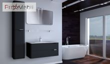 Дзеркальна шафа в ванну кімнату VltMC-100 чорна Velluto Botticelli