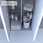 Пенал в ванную RmP-170 белый глянец Rimini Botticelli