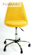 Стілець офісний Milan Soft Office Шеніл жовтий G-100 Onder Mebli
