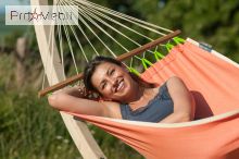 Одномісний гамак з рейками Fruta mango La Siesta