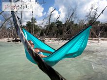 Одномісний туристичний гамак Colibri turquoise La Siesta