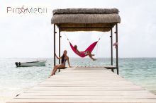 Одномісний туристичний гамак Colibri fuchsia La Siesta