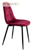 Стілець Alex BK Metal Оксамит бордо В-2 Onder Mebli