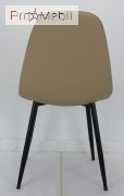 Стул Alex BK Metal ЭК бежевый 06 Onder Mebli