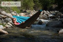 Одномісний туристичний гамак з м’якою оббивкою Colibri turquoise La Siesta