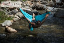 Одномісний туристичний гамак з м’якою оббивкою Colibri turquoise La Siesta