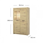 Вітрина низька 1D1W Sapori Mebel Bos