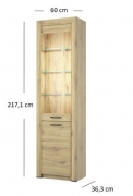 Вітрина висока 1D1W Sapori Mebel Bos